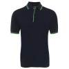Classic Contrast Polo Navy Green